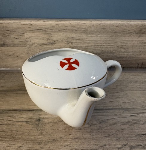 Antique invalid feeder - invalid, cup