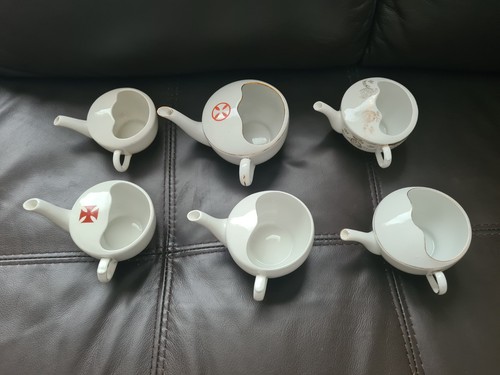 Antique invalid feeding cups - 6,