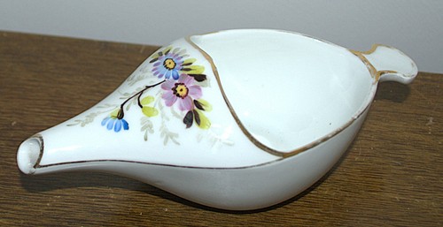Antique pottery pap boat - antique,